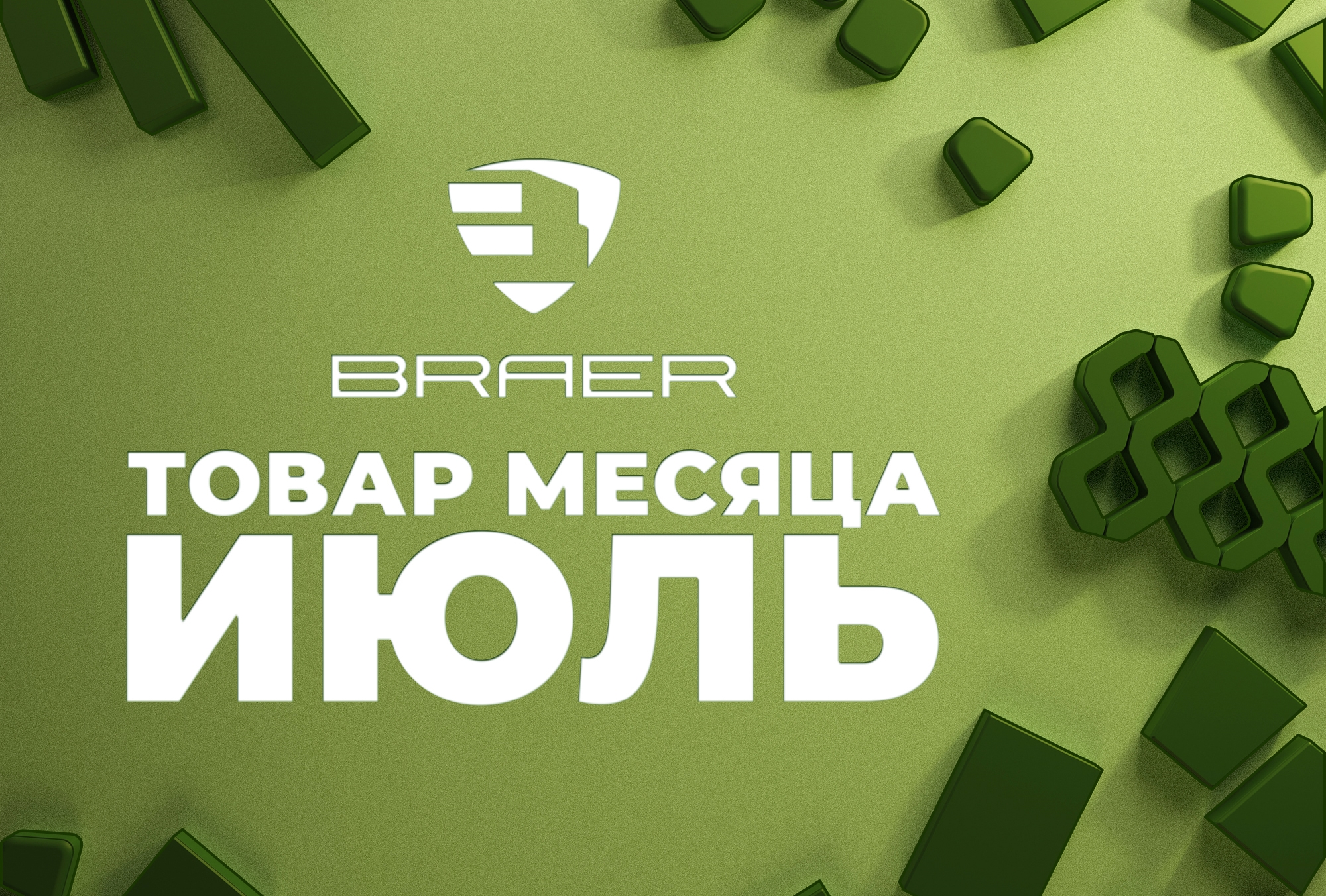 Скидки до 50% на продукцию Braer в июле