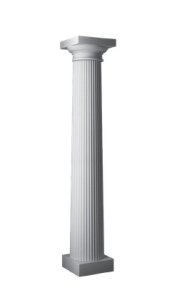 Декоративное оформление колонн в интерьере