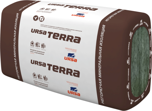 Утеплитель ursa terra 37 rn стены и крыши 37 6000х1220х100мм