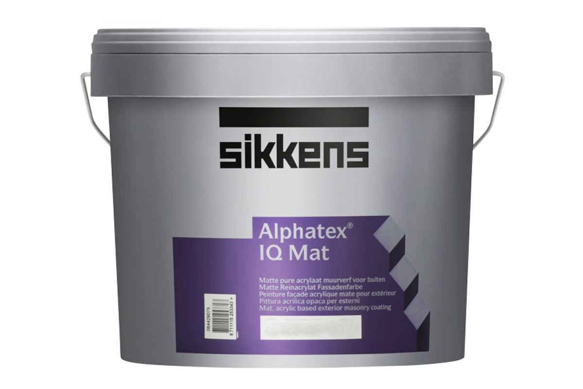 Краска Sikkens Alphatex IQ Mat матовая цвет W05 база 1 Ведро 5л - купить в  Москве