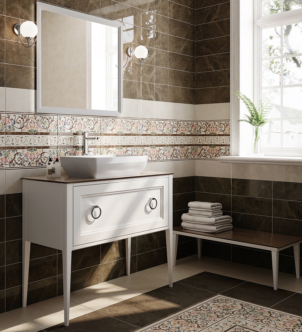 Керамическая плитка Kerama Marazzi Лирия цвет: темно-коричневый,  поверхность: полированная (lucido/глянцевая, lux, глянцевая, глазурованная)  размер: 4