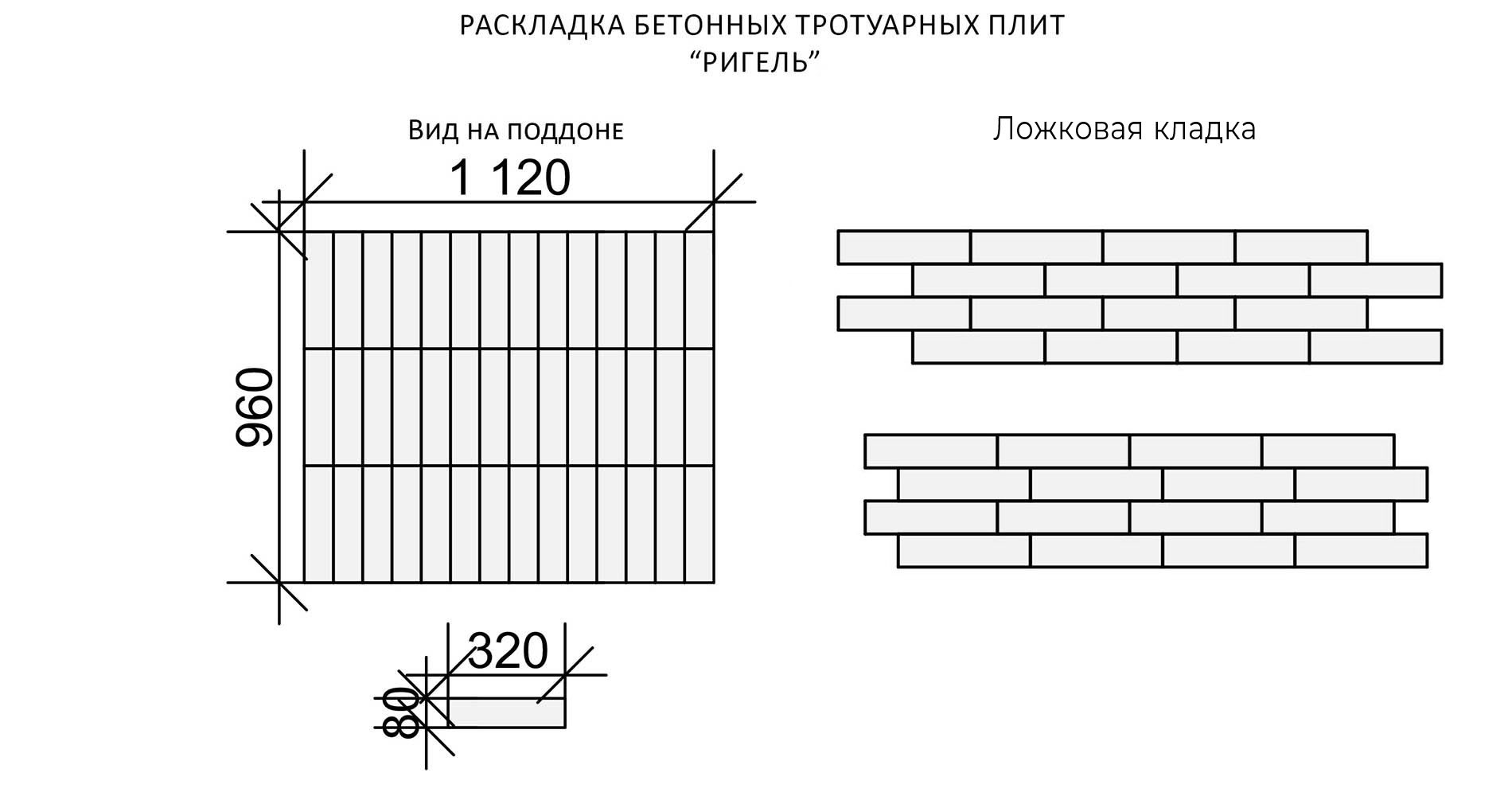 Тротуарная плитка Braer Premium Ригель мальва частичный прокрас 320 х 80 х  60 - купить в Москве