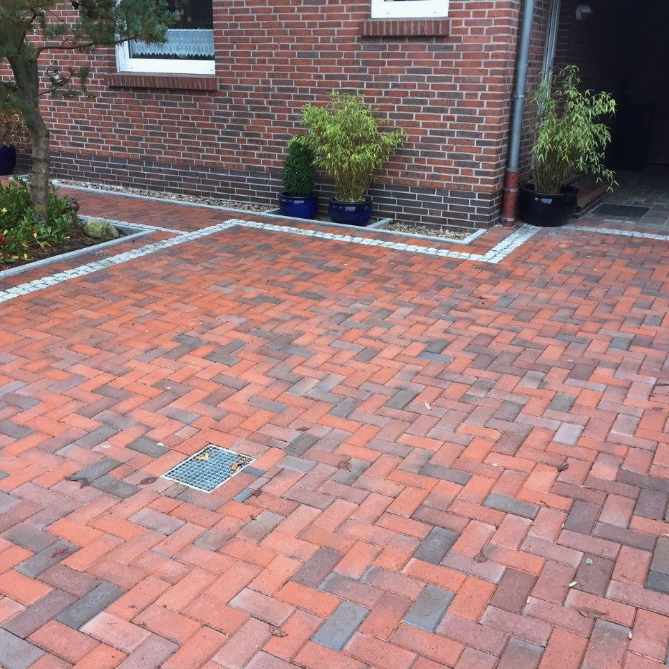 Тротуарная плитка Penter Bramsche Clinker Paver Artland Red полный прокрас  240 х 118 х 52 - купить в Москве